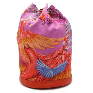 Hermes Soi Cool Shoulder Bag Silk Orange